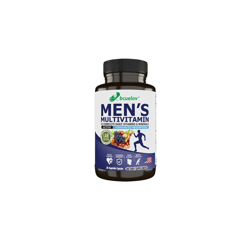 Bcuelov Men's Vitamin and Mineral Supplements - 26 Combinations To Support Overall Immune Health, Vegan