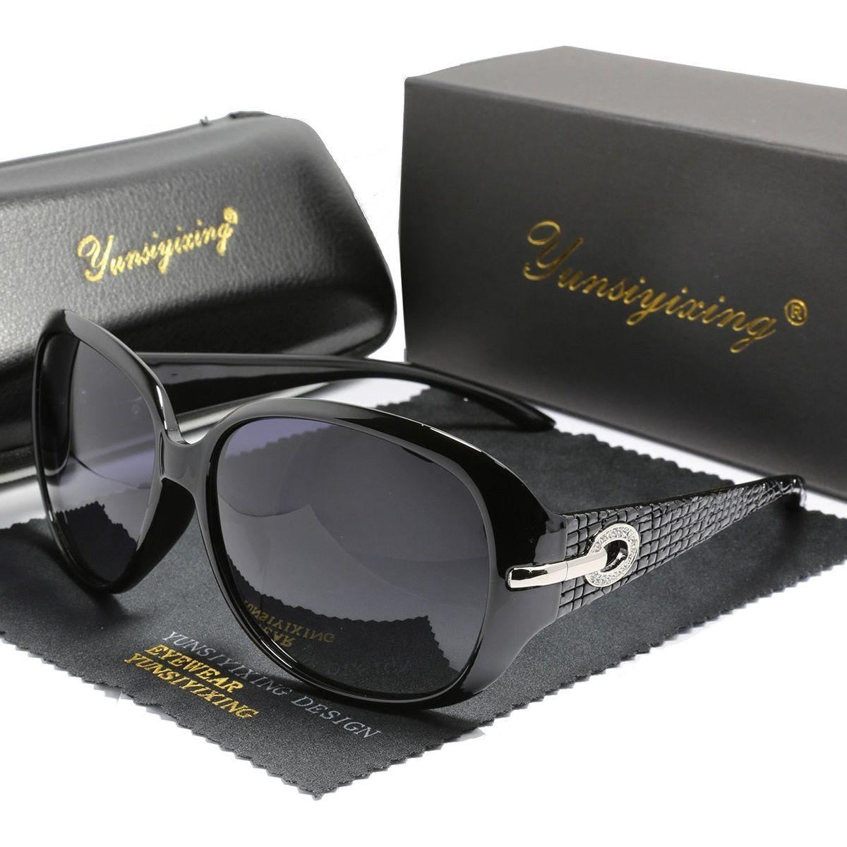 Sunglasses Women Brand Designer Sun Glasses Fashion Classic Big Frame Glass Female Vintage - Jointcorp