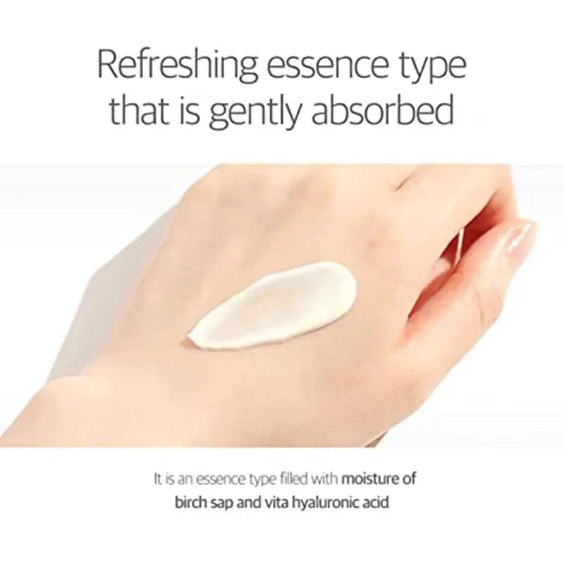ROUND LAB Birch Juice Moisturizing Sunscreen SPF50+ PA++++ for Face Strong UV Protection Moist Essence Type, Korean Sunscreen