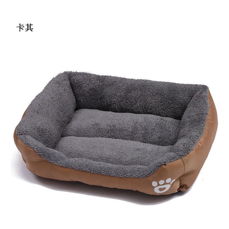 Large Pet Cat Dog Bed Square Plush Kennel Summer Washable Cat Mat Waterproof Mattress Pet Cushion Medium Large Dogs Pet Supplies