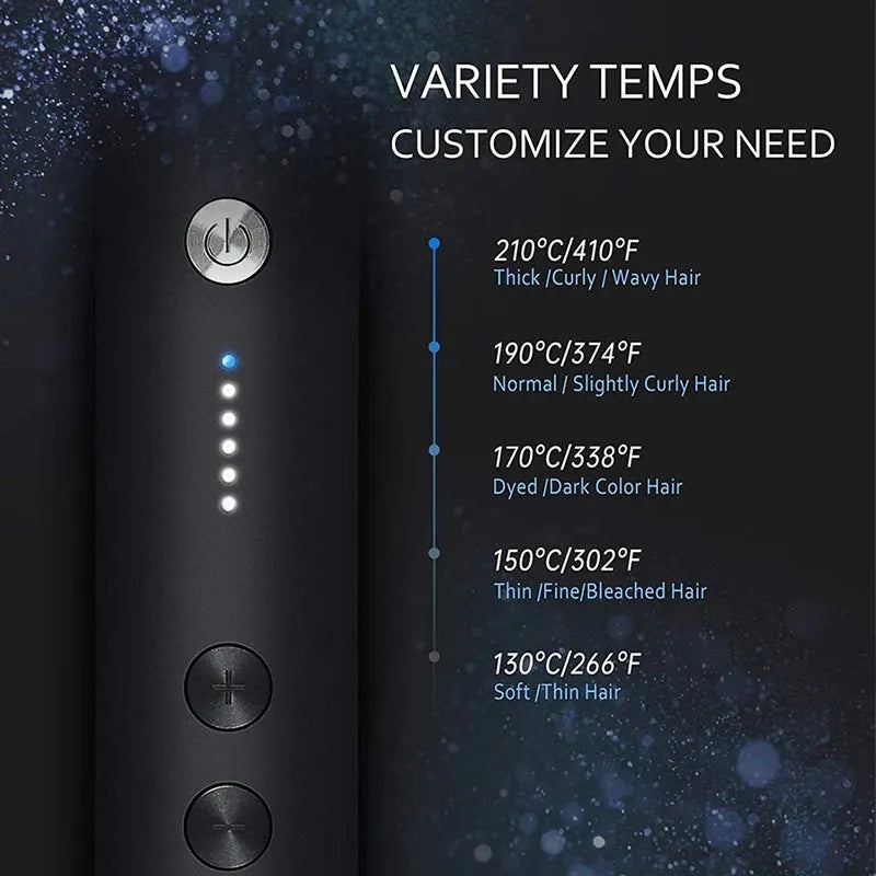 New Dual-Purpose Heated Straightening And Curling Comb With Negative Ions That Won’T Damage Your Hair Hair Straightenercomb