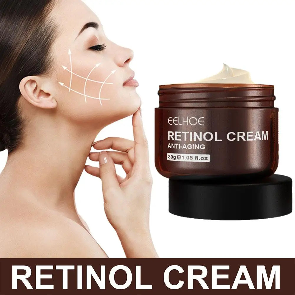 Retinol Face Cream Brightening Smoothing Moisturing Hydrating Lifting Firming Tightening Facial Skin Care Product 30g
