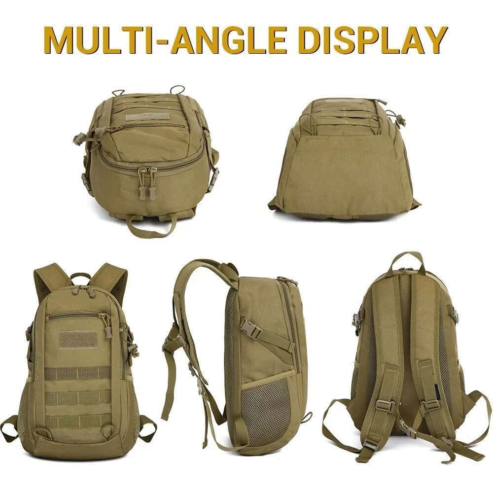15L Waterproof Travel Outdoor MOLLE Military Tactical Backpack Sport Camping Rucksack Trekking Fishing Hunting Bags Backpack