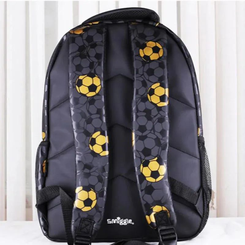 Australian Smiggle Schoolbag Gold Football 18th Anniversary Commemorative Children's Backpack Pencil Case Water Cup Lunch Bag
