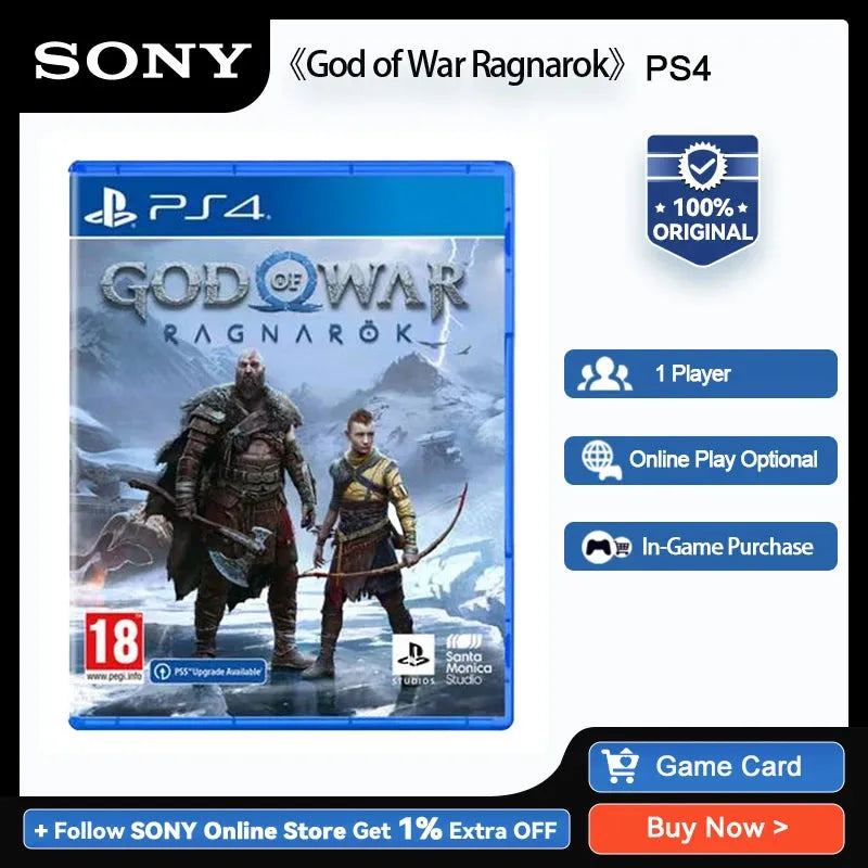 Sony PlayStation 4 Game God of War Ragnarok PS4 Game Deals for Platform PlayStation4 PS4 Game Disk
