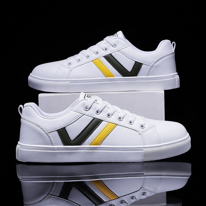 Sneakers Men Casual Tennis Shoes Lightweight Breathable Men Shoes Flat Lace-Up Men - Jointcorp