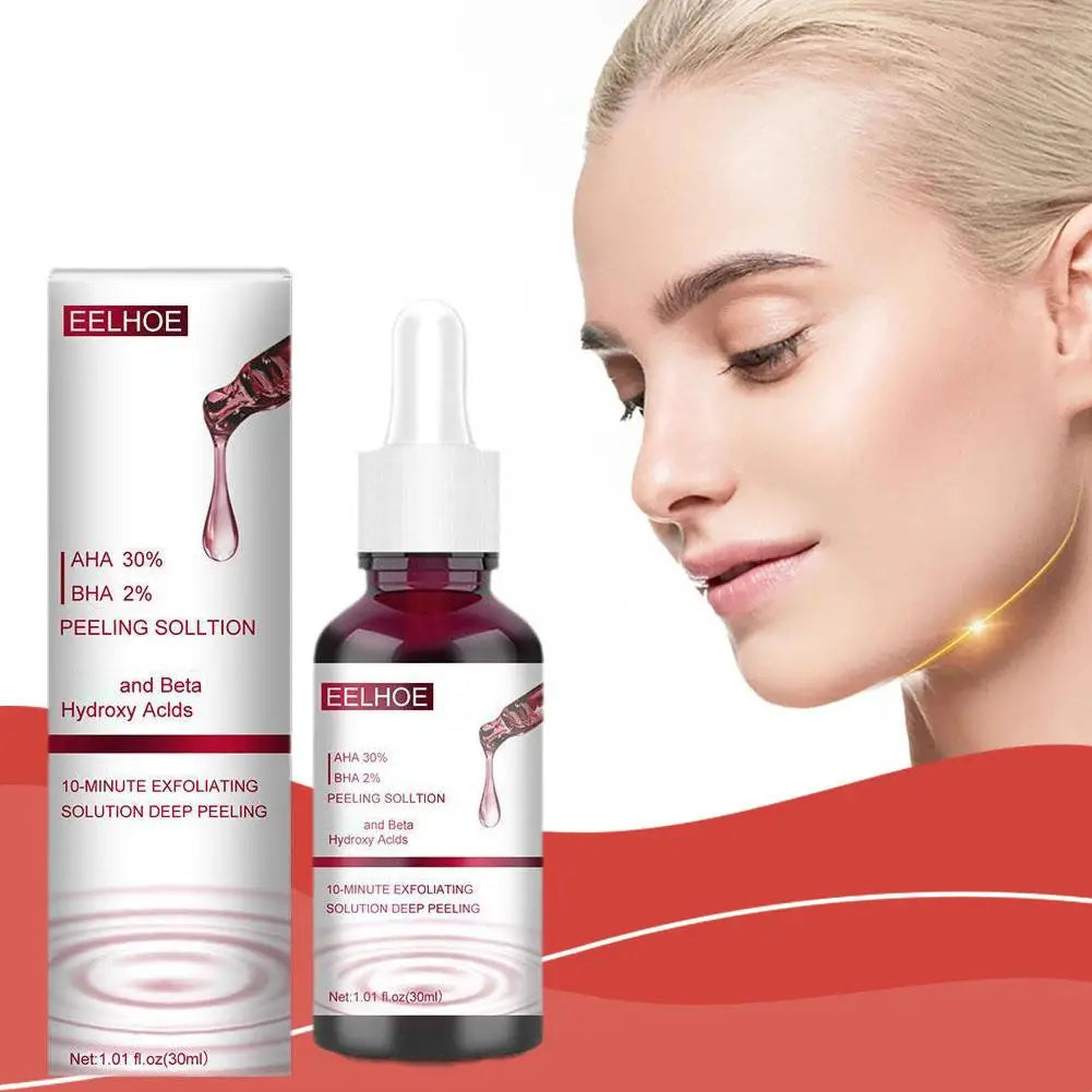 Salicylic Acid Serum Pores Shrinking Essence 30%AHA Product Treatment Moisturizing,exfoliate,Whitening,2%BHA Acne Face Care E6X6