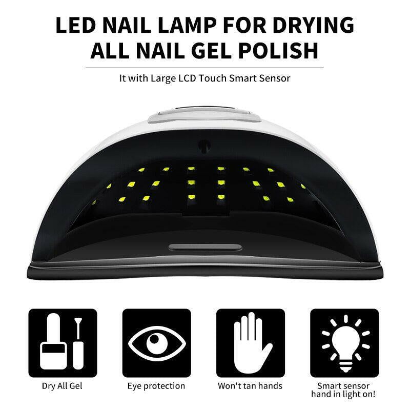 SUN X11 MAX Professional Nail Drying Lamp for Manicure 280W 66LEDS Gel Polish Drying Machine with Auto Sensor UV LED Nail Lamp