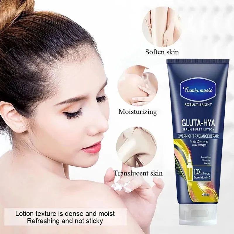 Natural Deep Moisturizing Body Lotion Antioxidant Glow Repair Hydrating Body Lotion With Niacinamide Exfoliator