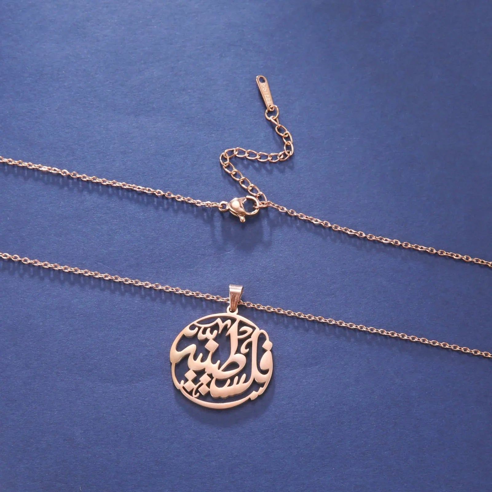 Cazador Palestine Round Pendant Necklace for Women Men Chain Necklace Anniversary Birthday Gift Stainless Steel Jewelry 2024