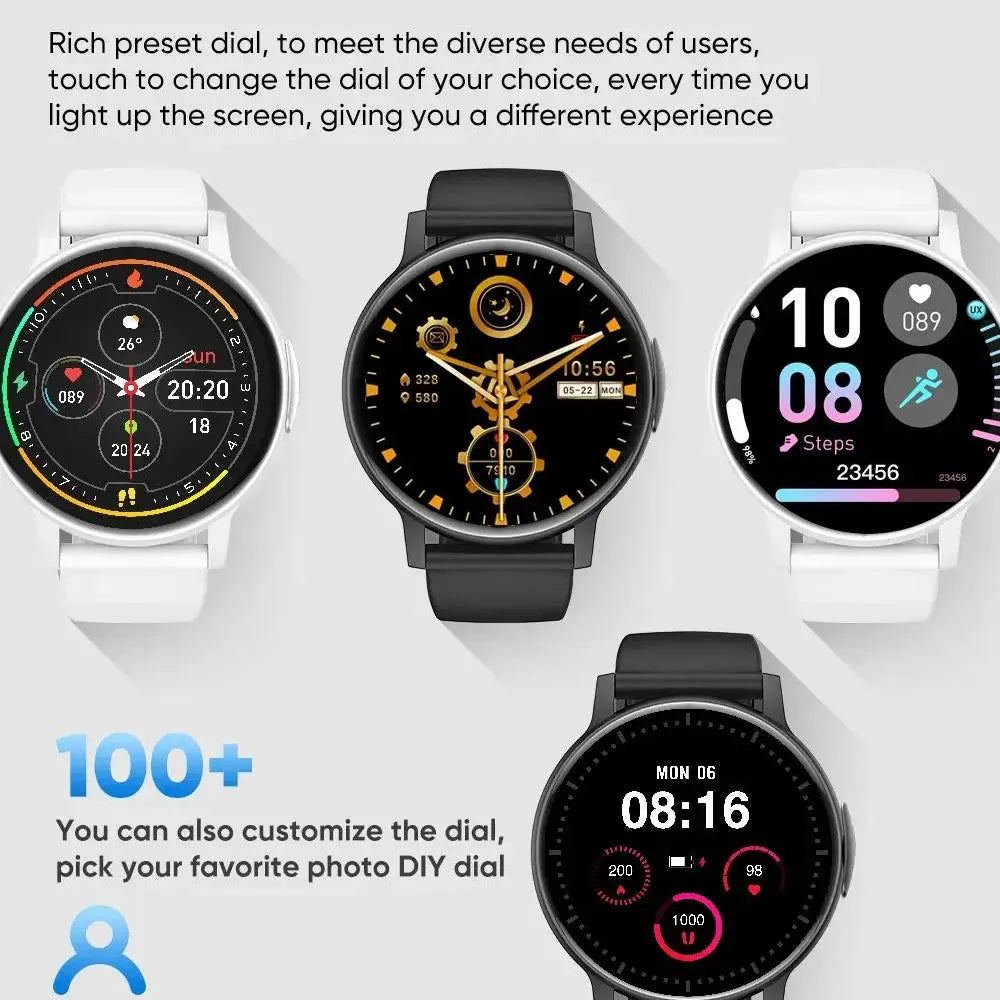 LEMFO 2024 Smart Watch Men Women Call Outdoor Health Heart Rate Moniter Waterproof Bluetooth Call Sports Fitness Smart Watches