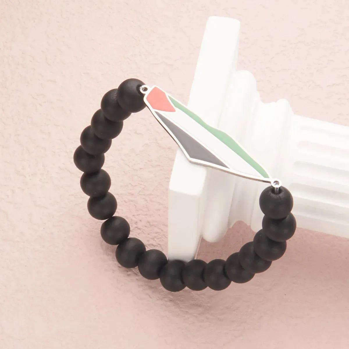 HNSP Stainless Steel Palestine Bracelet Beaded For Men Women Palestine Series Map Flag Pendant Jewelry Accessories