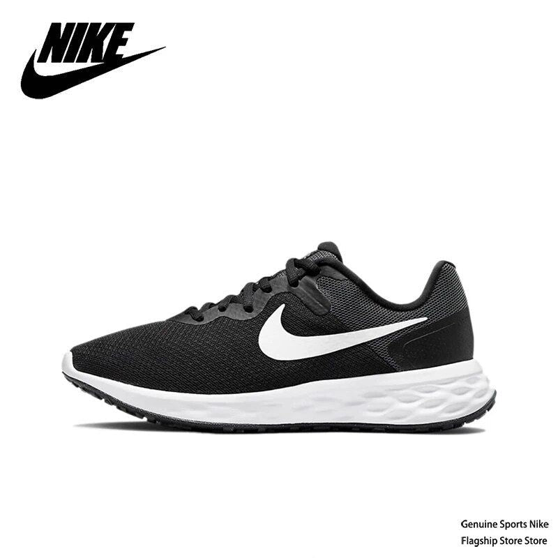 Original Nike REVOLUTION 6 nn Men's Running Shoes Non Slip Low Top Sports Shoes Breathable Black Sneakers DC3728-003