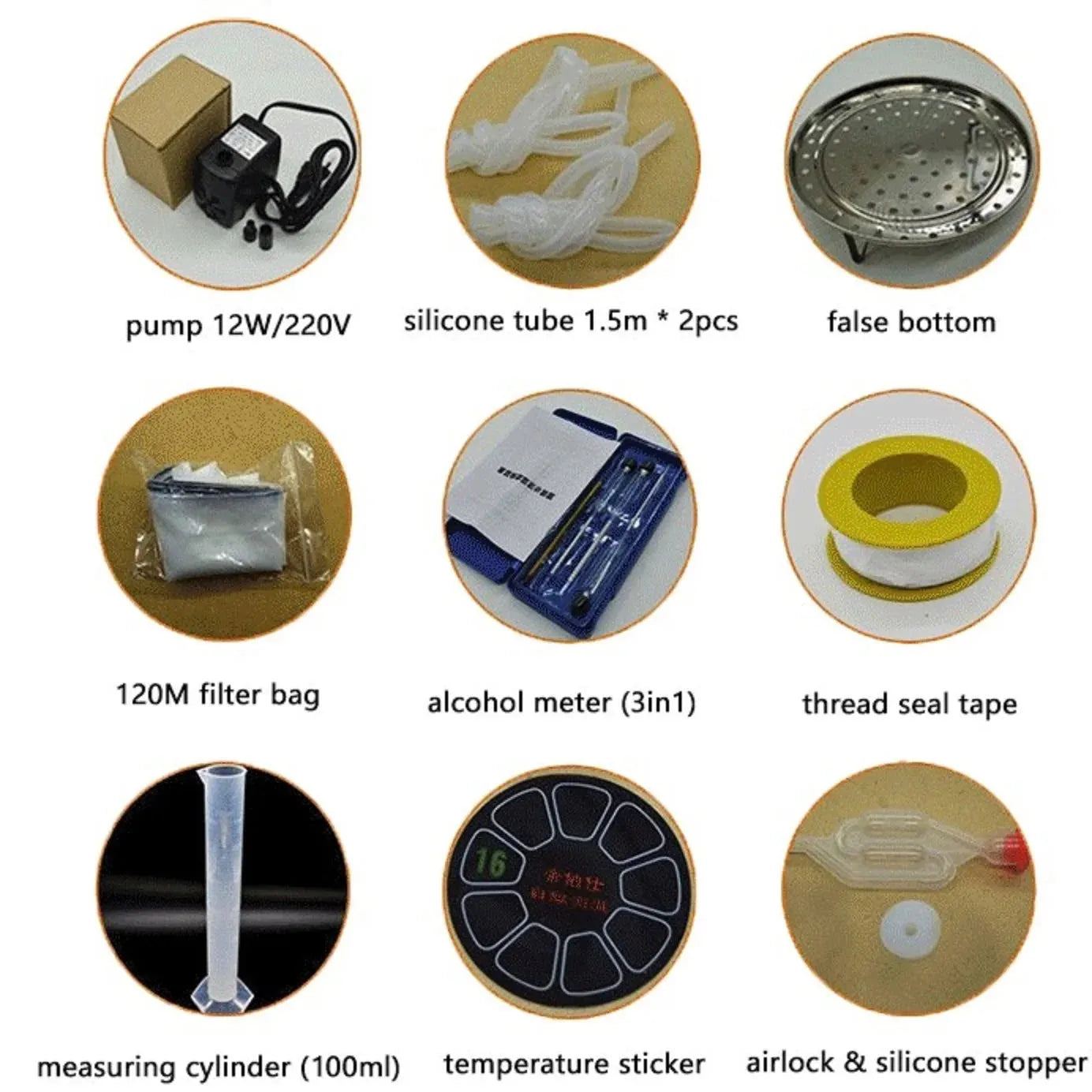 20L Moonshine Distillation Equipment Vodka Making Machine Distiller Alcohol Brewing Grape Wine Make at Home Distillatory Liquor