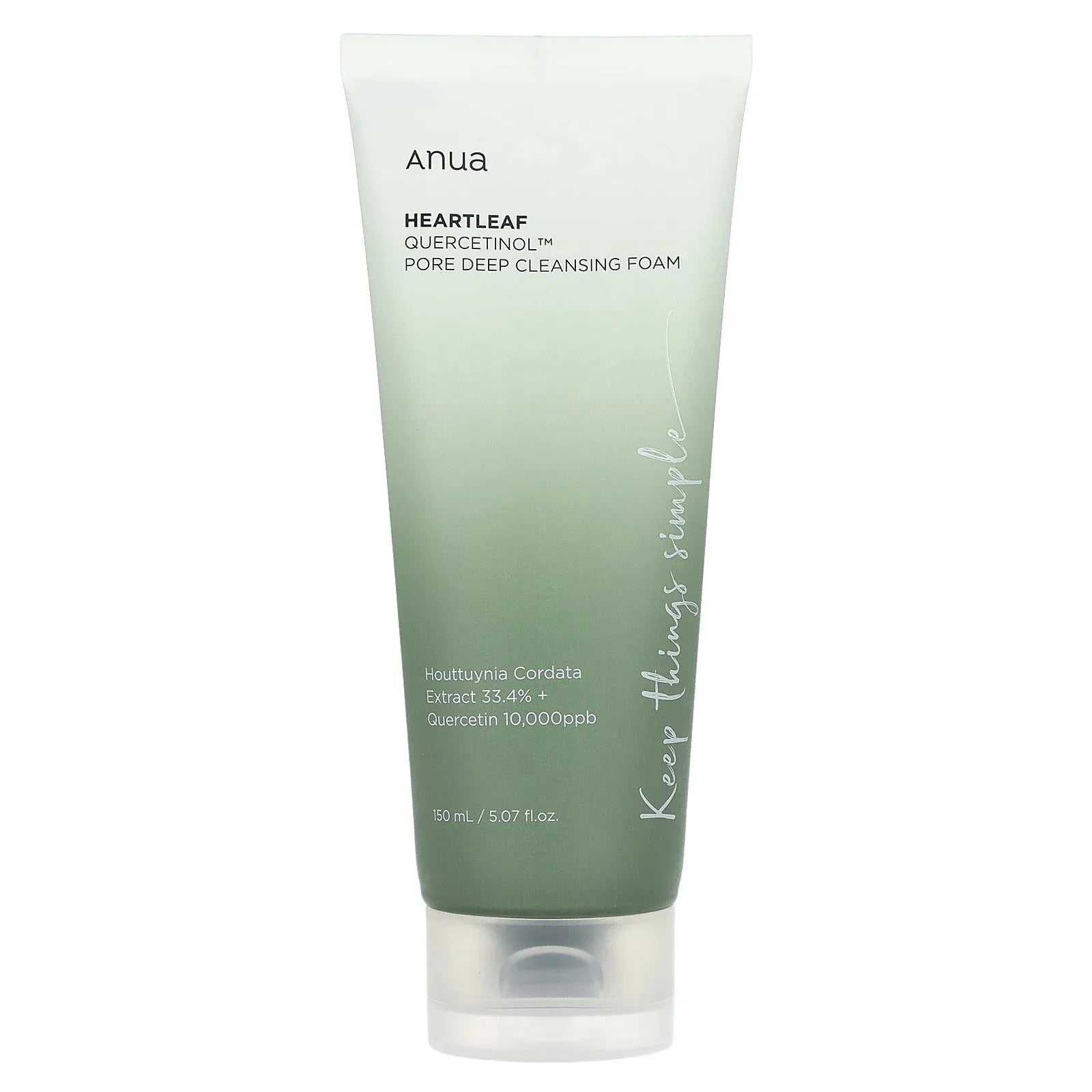 Quercetinol Pore Deep Cleansing Foaming Facial Cleanser, 5.07 Fl Oz (150 Ml)