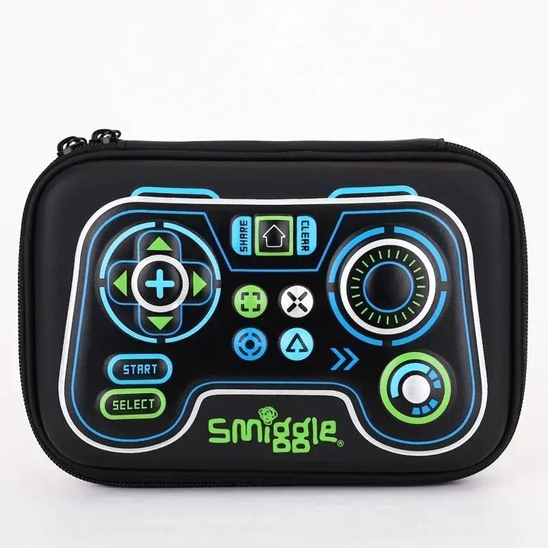 Genuine Australian Smiggle Black Game Controller Backpack Stationery Box Straw Kettle Crossbody Handle Meal Bag Student Gift
