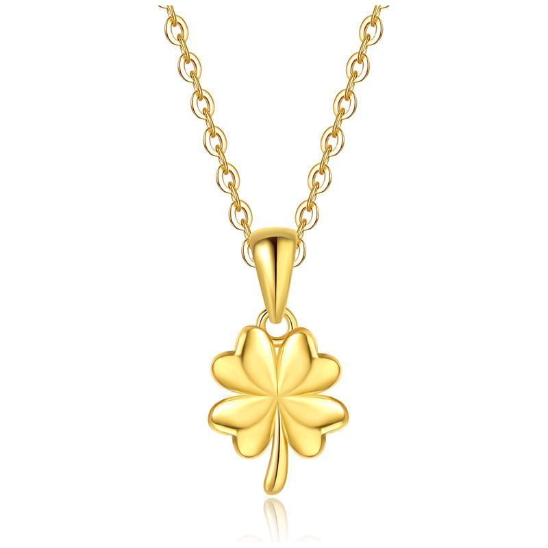 Fashion Clover Pendant Gold Clavicle Chain - Jointcorp
