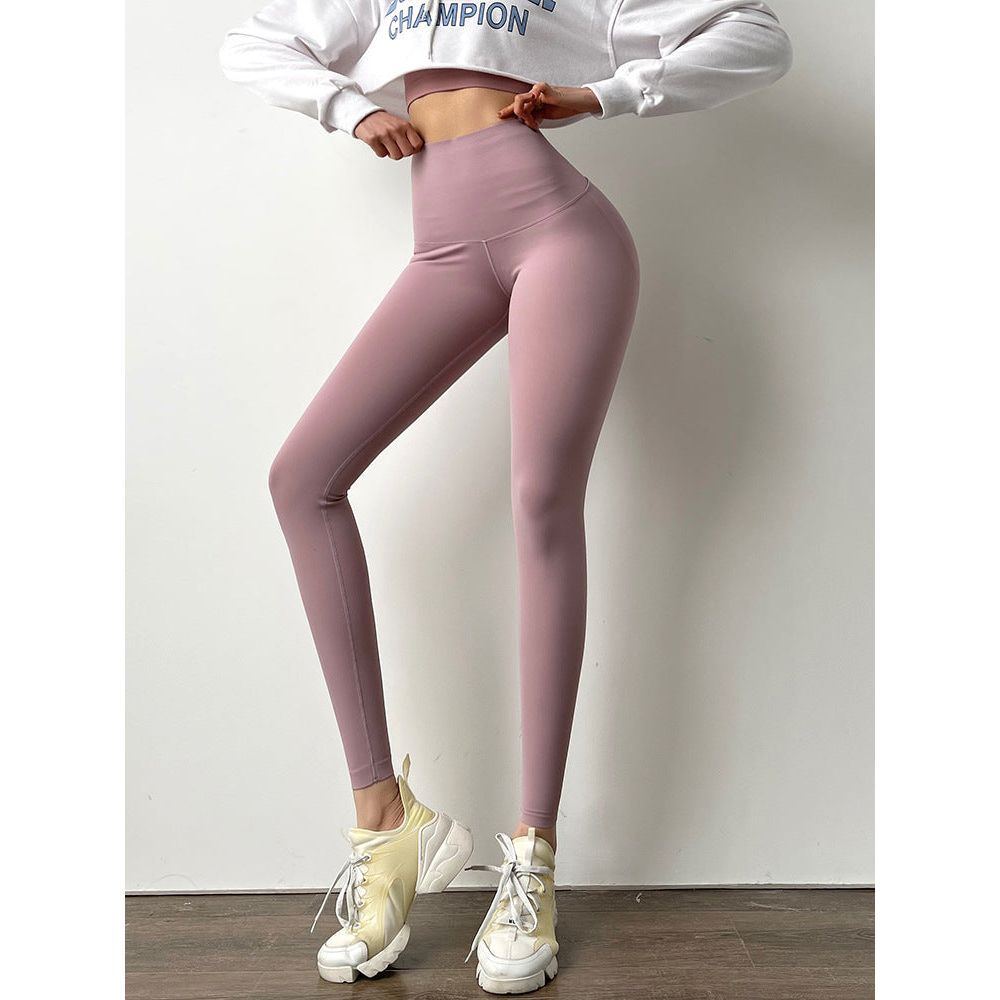 High-waisted Peach Yoga Pants Pressure Leggings - Jointcorp