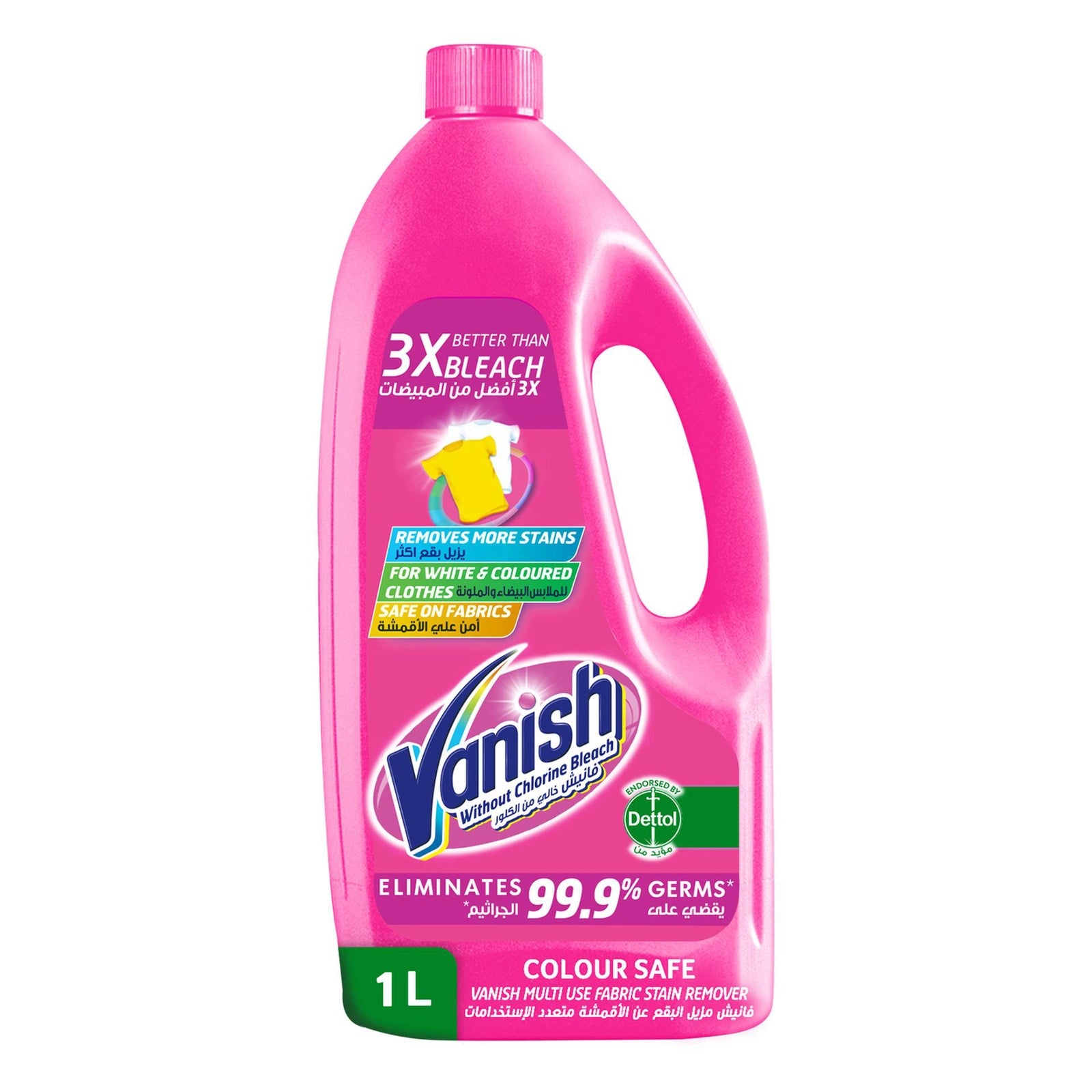 Vanish Fabric Stain Remover Colour Safe Pink 1 Ltr