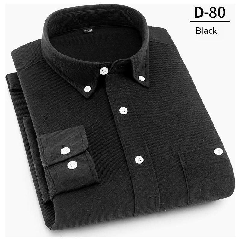 Men's Fashion Solid Color Corduroy Shirt - Jointcorp