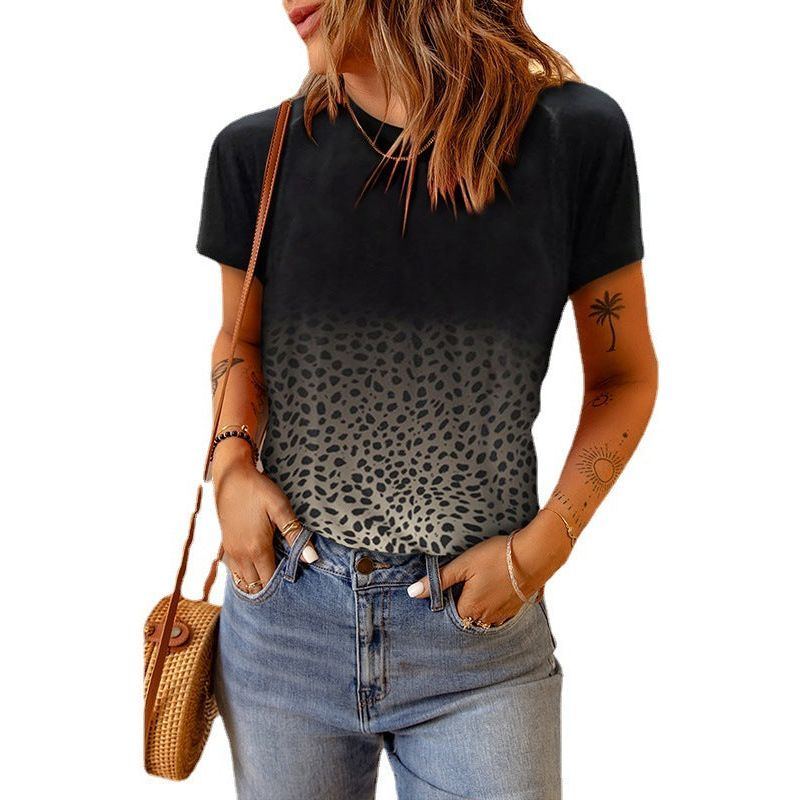 Fashionable Versatile Short Sleeve Pullover Women
