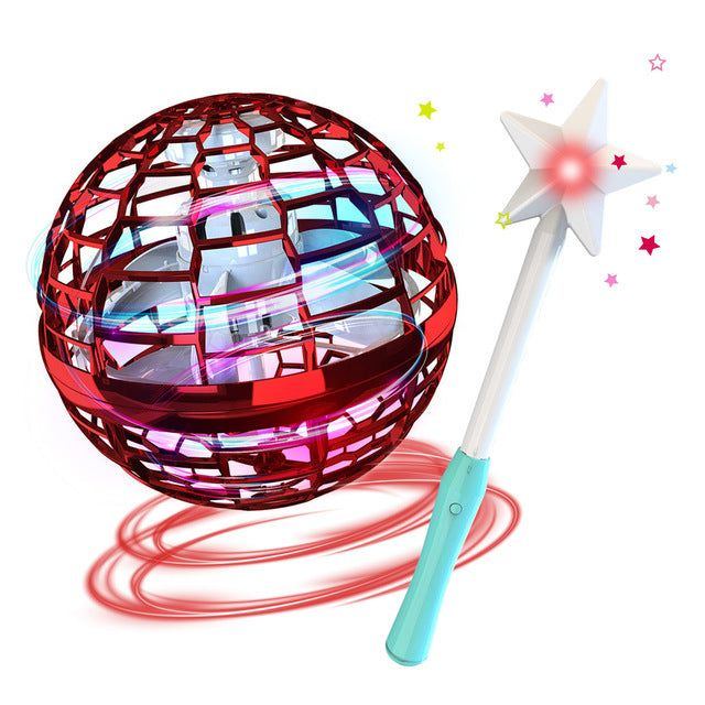 Flynova Pro Flying Ball Spinner Toy Hand Controlled Drone Helicopter 360 Rotating Mini UFO With Light Kids Gifts