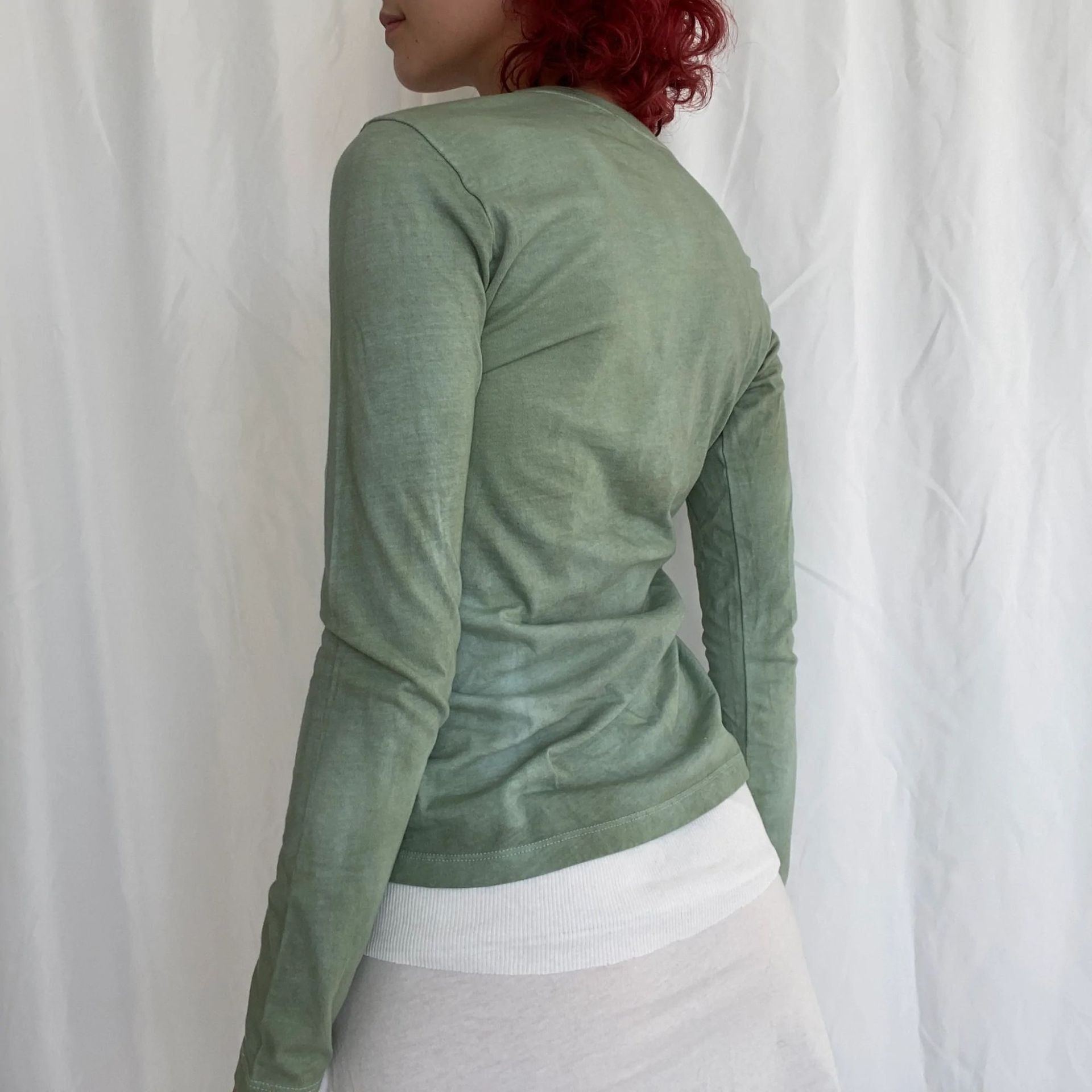 Printed Long-sleeved T-shirt Slimming Women's Top