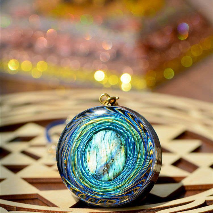 High Frequency Natural Crystal Pendant Votive Necklace - Jointcorp