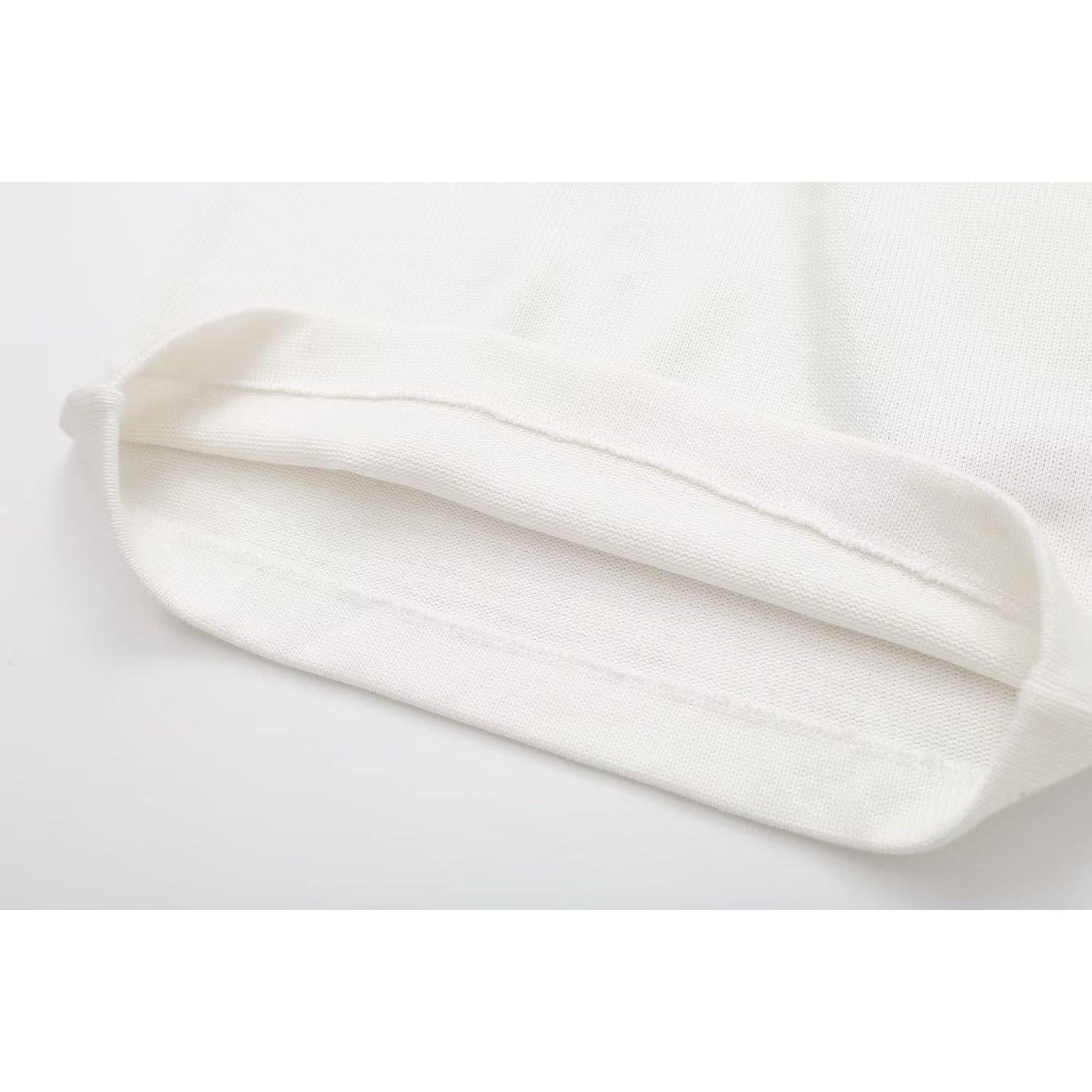 Contrast Color Cross V-neck Sling Top