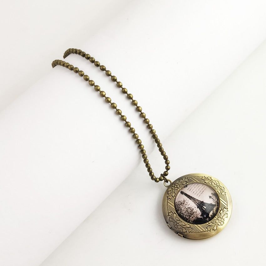 Fashion Vintage Butterfly Tower Necklace - Jointcorp