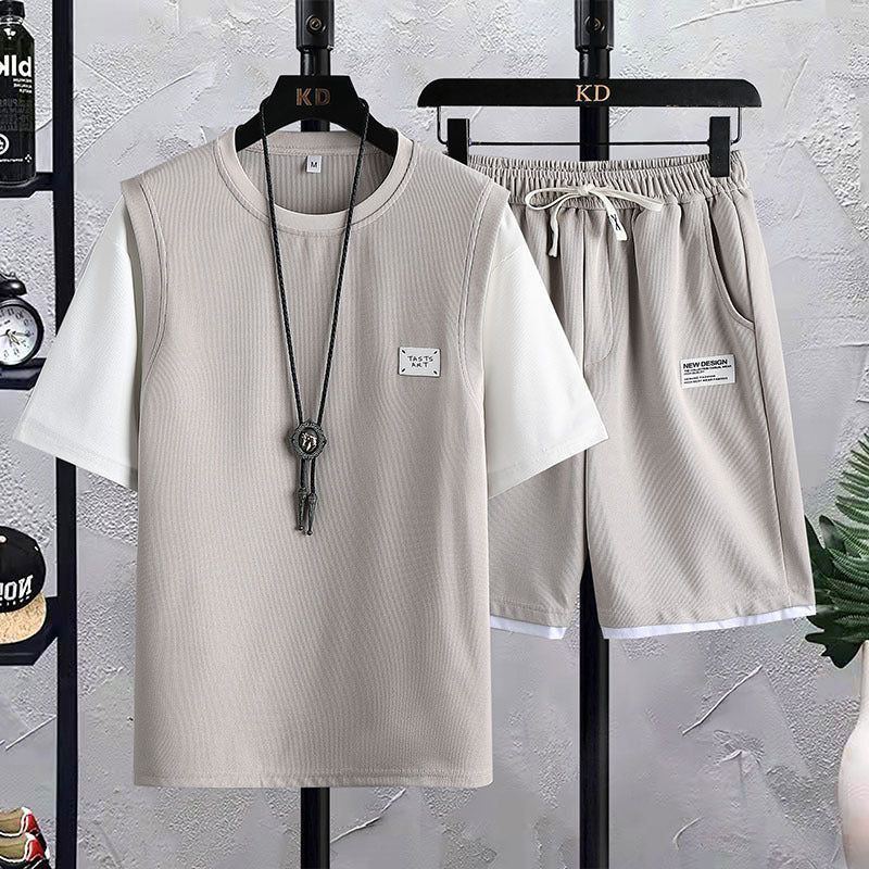 Suit Short Sleeve T-shirt Men's Summer - Jointcorp