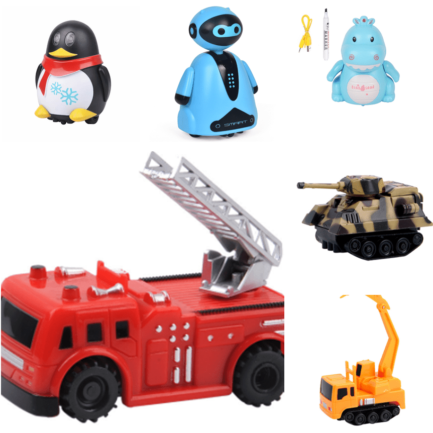 Drawn Line Magic Pet Toy Robot Pen Inductive Animal Follow Black Track Auto Run