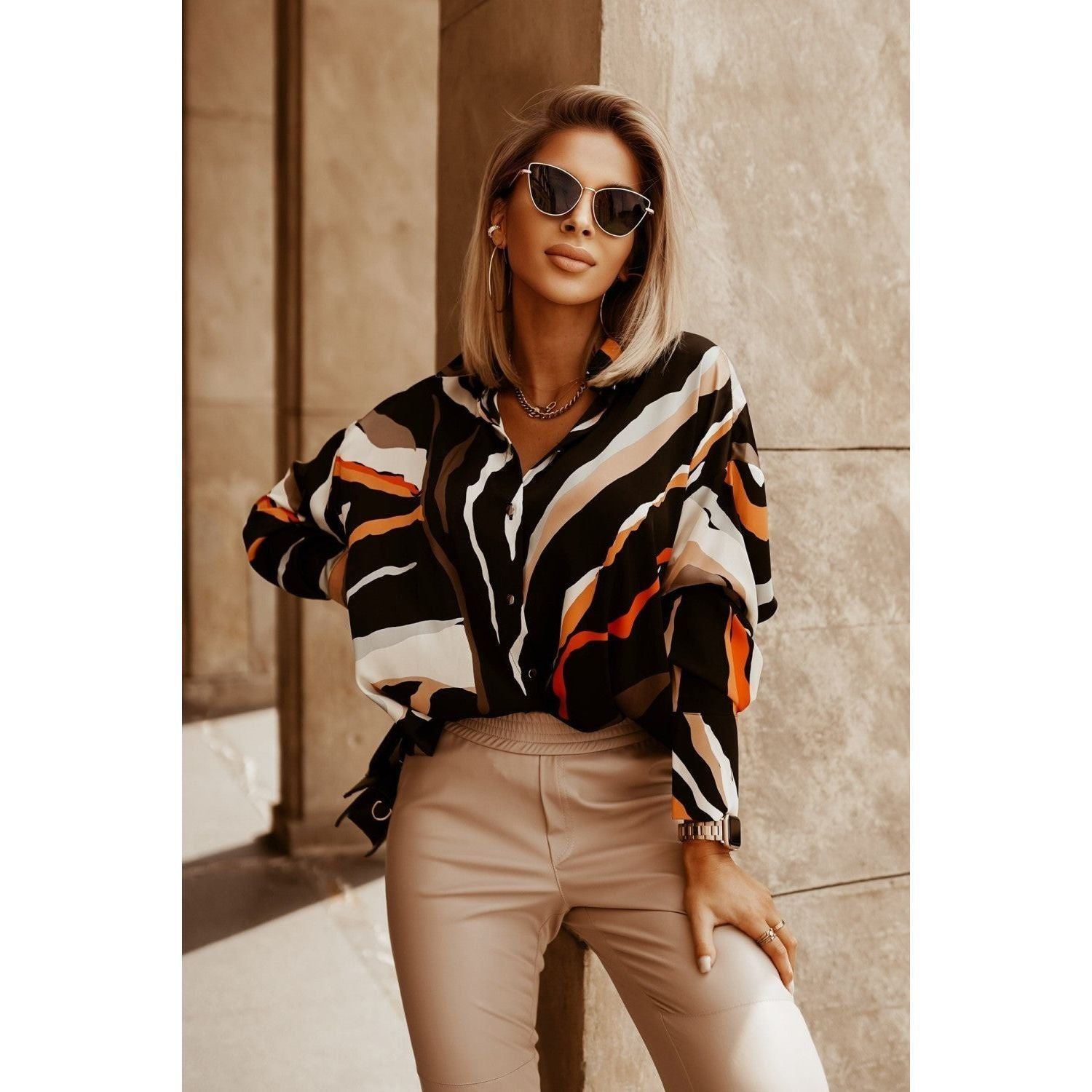 Loose Large Women's Long-sleeved Top