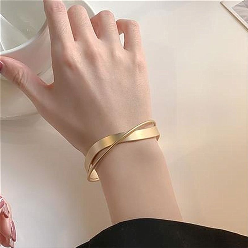 Women's Fashion Simple Wave Cross Bracelet - Jointcorp