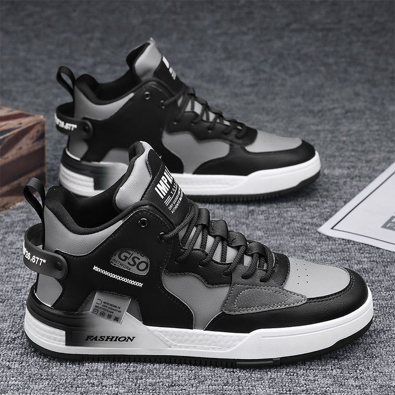 Men's Canvas High-top Sports Casual Shoes - Jointcorp