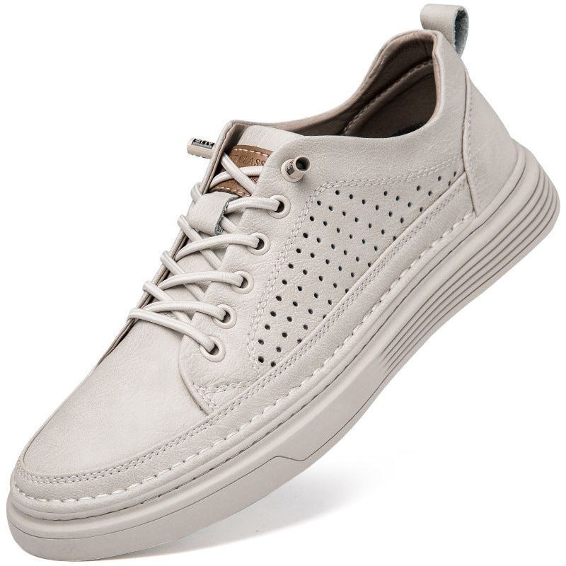 Summer New Breathable Soft Bottom Lightweight Sneakers Men's Retro Hole Casual Sneakers - Jointcorp