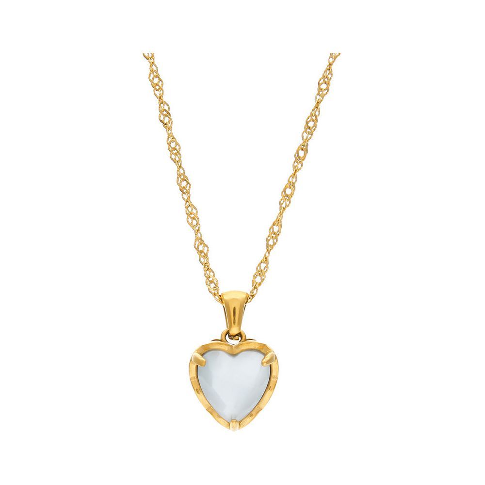 Heart-shaped Zircon Pendant Clavicle Chain Niche Gold Necklace Ornament - Jointcorp