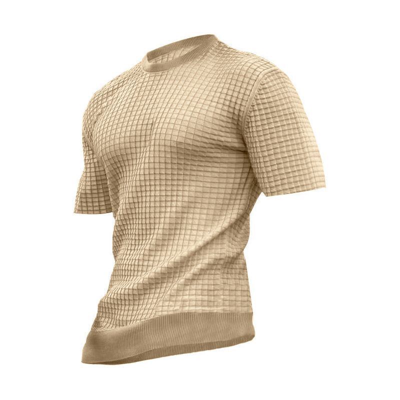 Men's Round Neck Stretch Casual Trend Top T-Shirt - Jointcorp