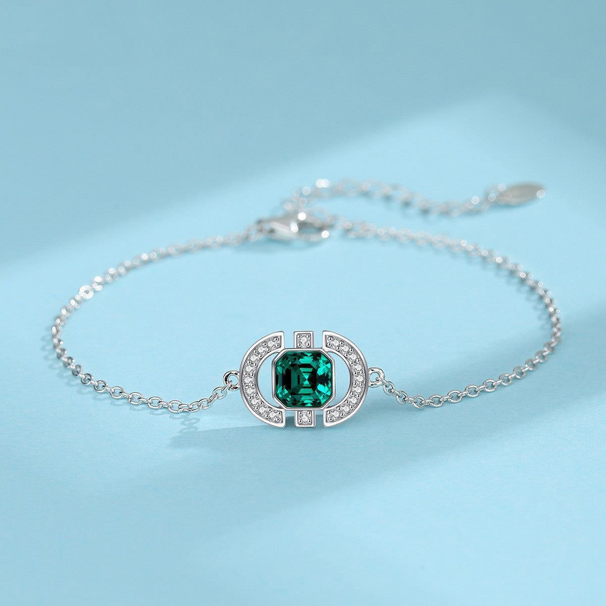 Necklace S925 Sterling Silver Square Jewelry Set - Jointcorp