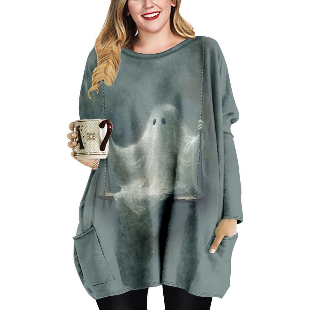 Women's Printed Casual Loose Top