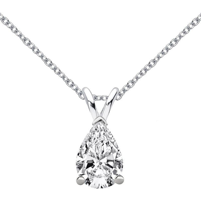 Fashionable Simple 1.5 Carat Moissanite Pendant Necklace - Jointcorp