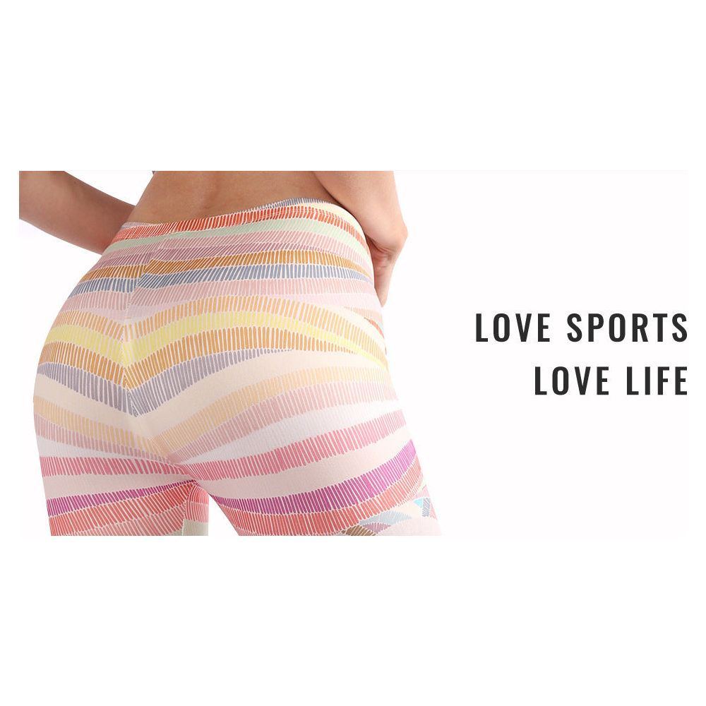 Nylon Stretch Outdoor Tights Digital Print Yoga Pants Women's Sports Leggings - Jointcorp