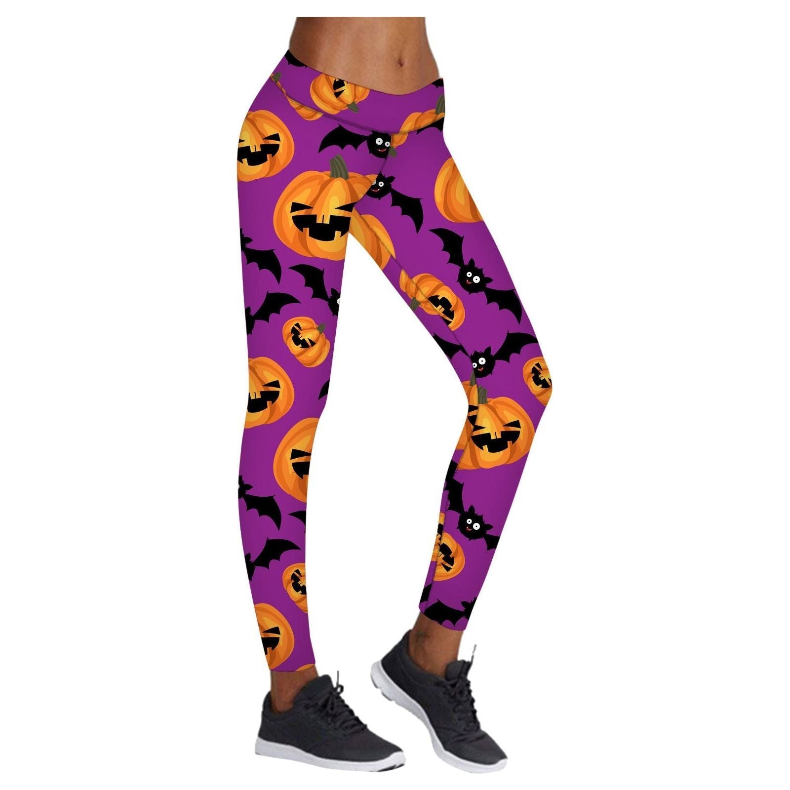 Printed Leggings Halloween Sports Yoga Pants High Stretch Pencil Pants