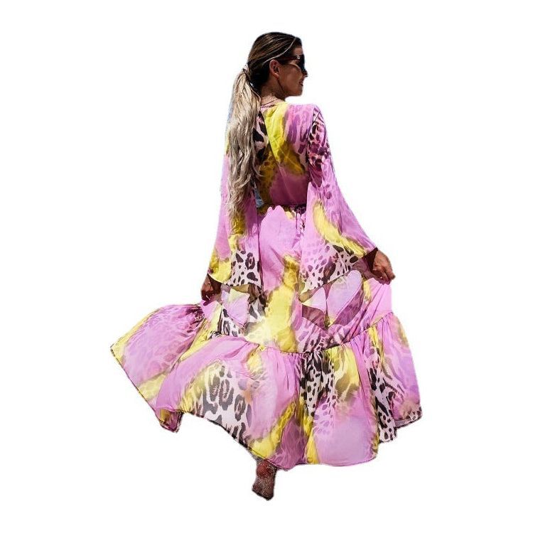 Long Robe Loose Waist Chiffon Cardigan Temperament Commuting - Jointcorp