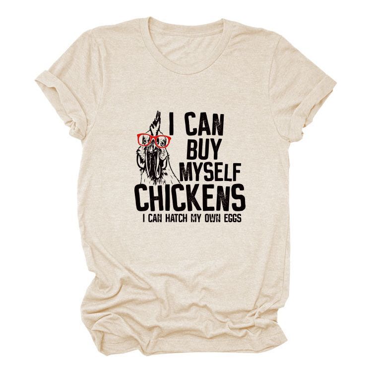 Printed Loose Short-sleeved T-shirt