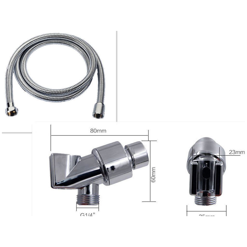Propeller Driven Shower Head With Stop Button And Cotton Filter Turbocharged High Pressure Handheld Shower Nozzle