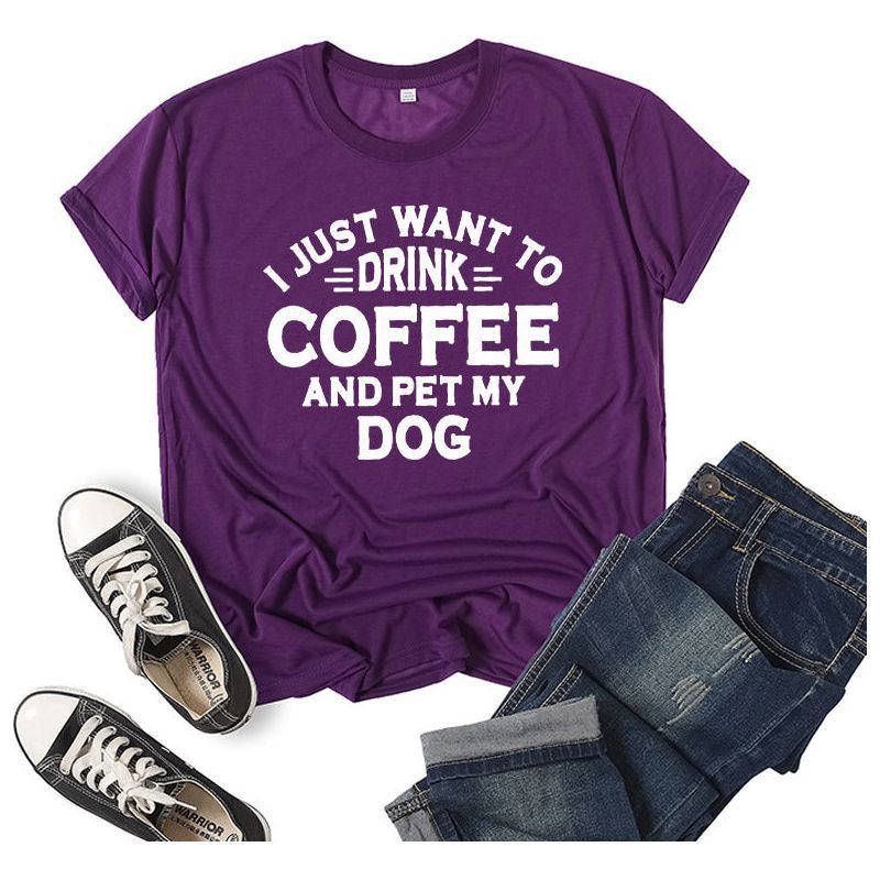 Printed Short Sleeve Round Neck T-shirt