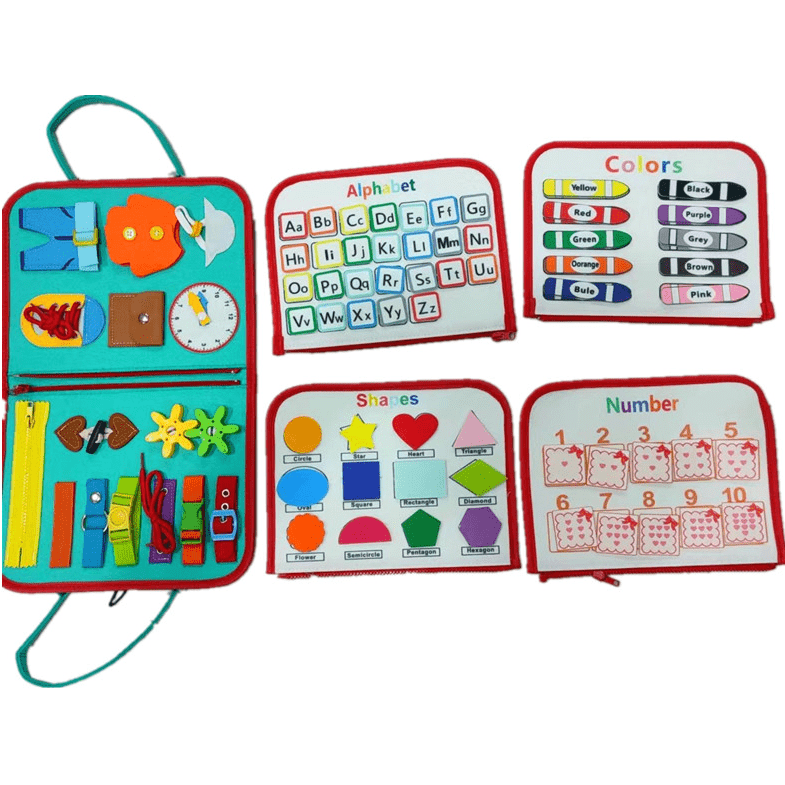 New Busy Book Children's Busy Board Dressing And Buttoning Learning Baby Early Education Preschool Sensory Learning Toy