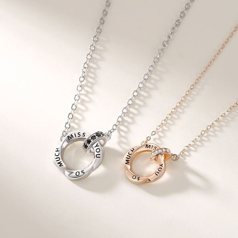 Double Ring Pendant Goes With Both Men And Women - Jointcorp