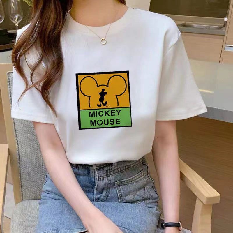 Summer New Fashion Slimming Loose White Short-sleeved T-shirt For Students Women - Jointcorp
